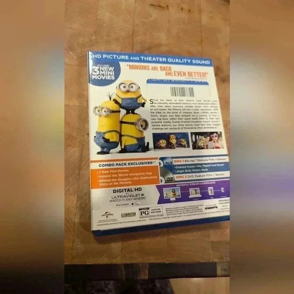Minions DVD And Blu-ray (EUC) - Picture 2 of 4